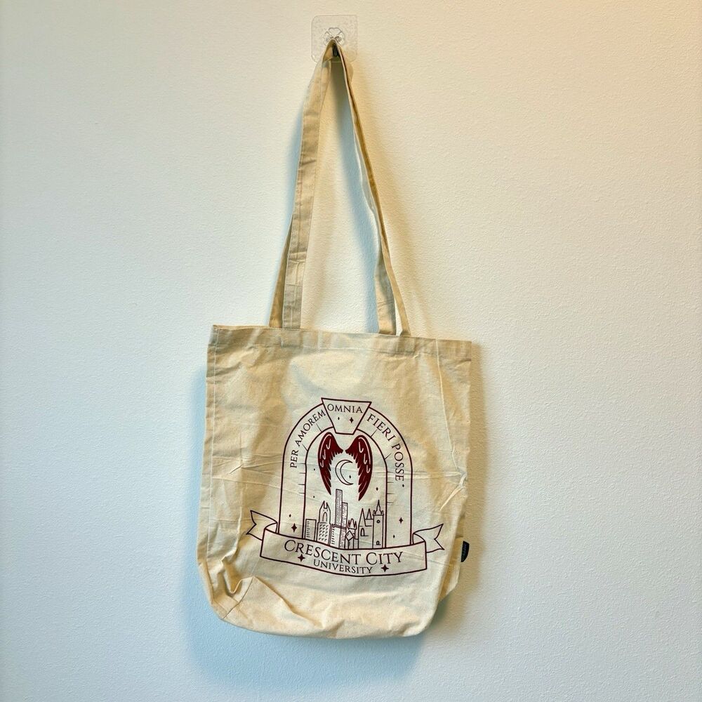 Owlcrate Exclusive Crescent City University Tote Bag, Sarah J Maas, Maasverse